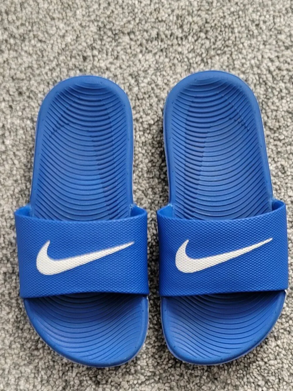 Kids Nike Blue Kawa Slides 13C